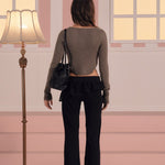 [releasing 02.24 12pm KST] Blossom bootcut pants - threetimes