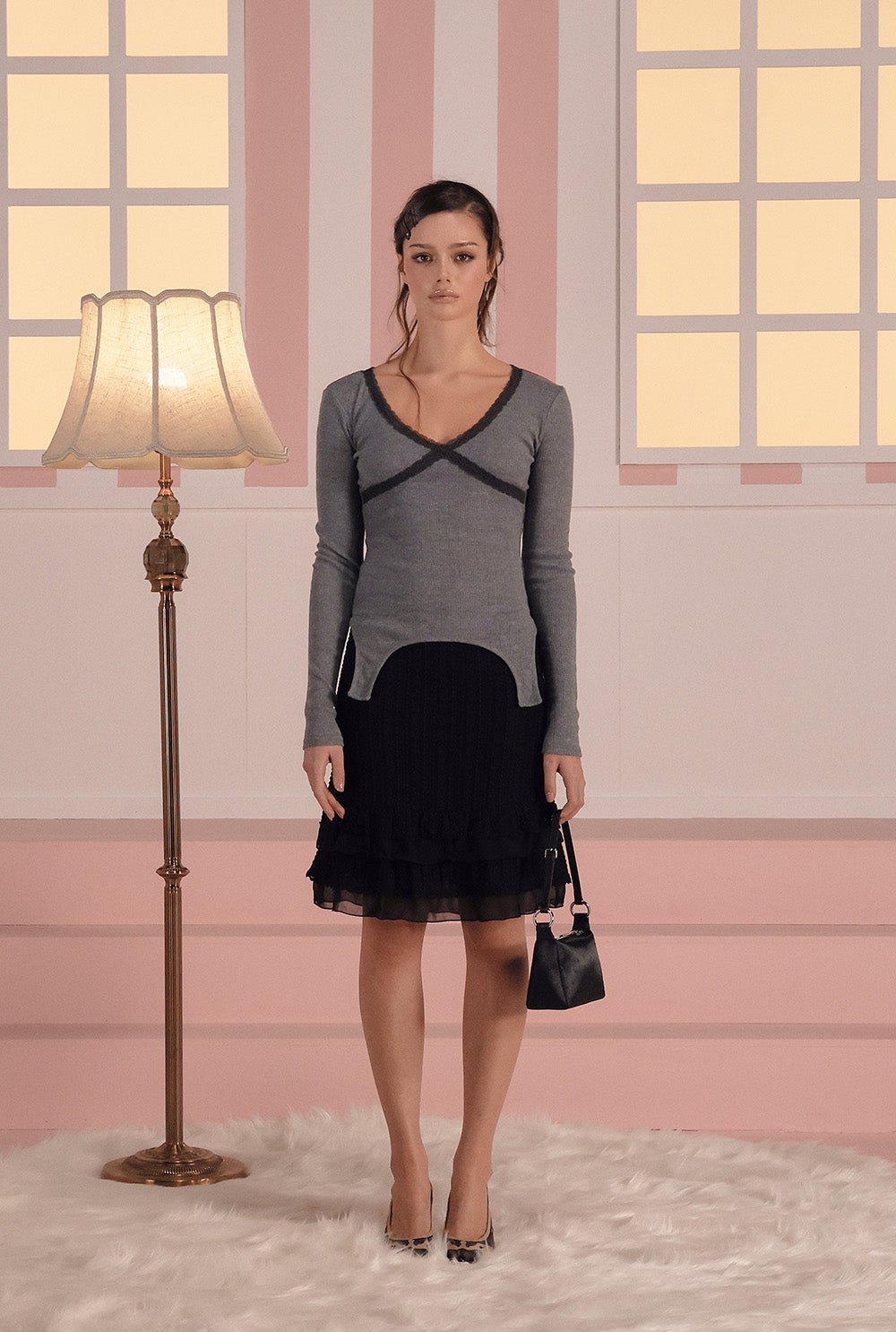 [releasing 03.05 12pm KST] Vanilla lace skirt - threetimes