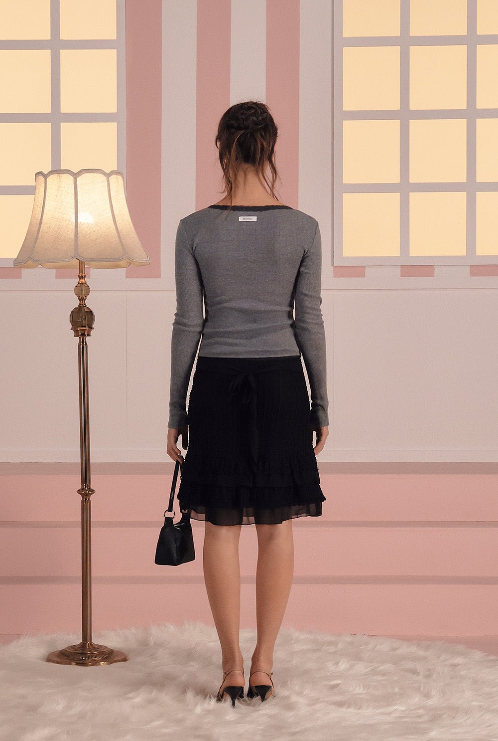 [releasing 02.24 12pm KST] Betty lace tee - threetimes