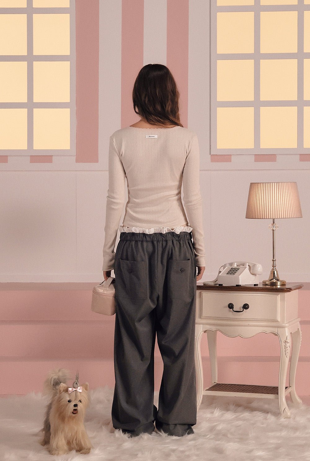 [releasing 02.24 12pm KST] Betty lace tee - threetimes