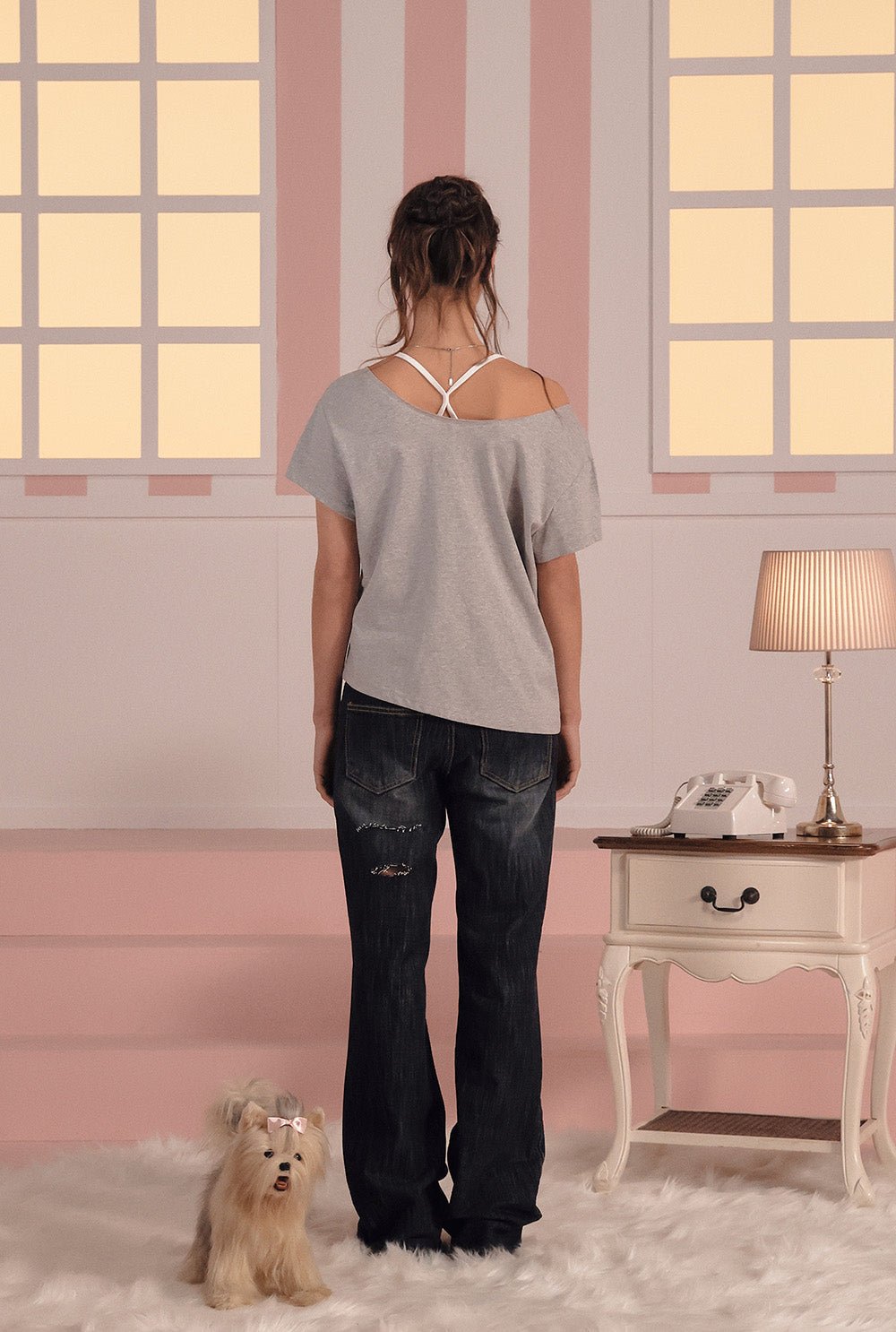 [releasing 03.05 12pm KST] Dusty angel tee - threetimes