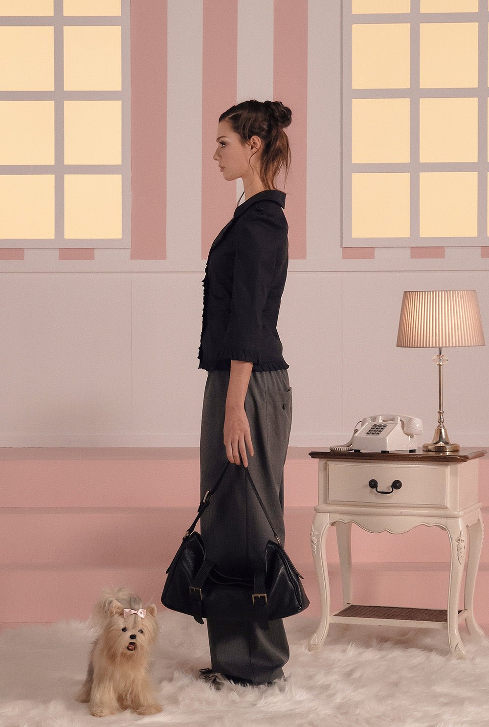 [releasing 02.24 12pm KST] Button frill jacket - threetimes