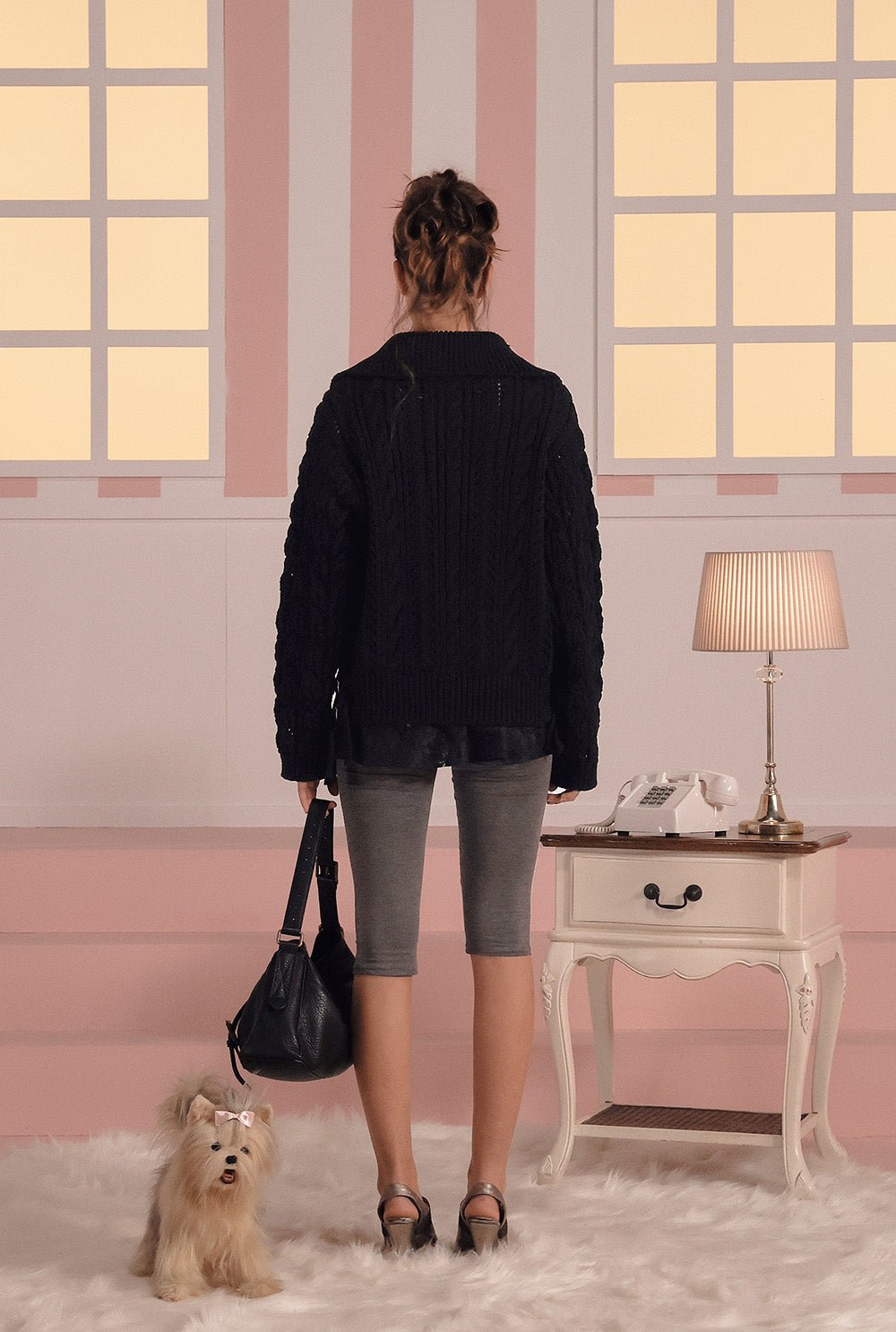 [releasing 03.05 12pm KST] Toffee cable cardigan - threetimes