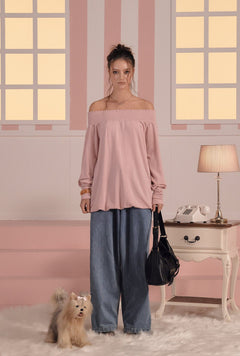 [releasing 03.05 12pm KST] Bell shirring top - threetimes