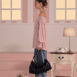 [releasing 03.05 12pm KST] Bell shirring top - threetimes