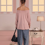 [releasing 03.05 12pm KST] Bell shirring top - threetimes