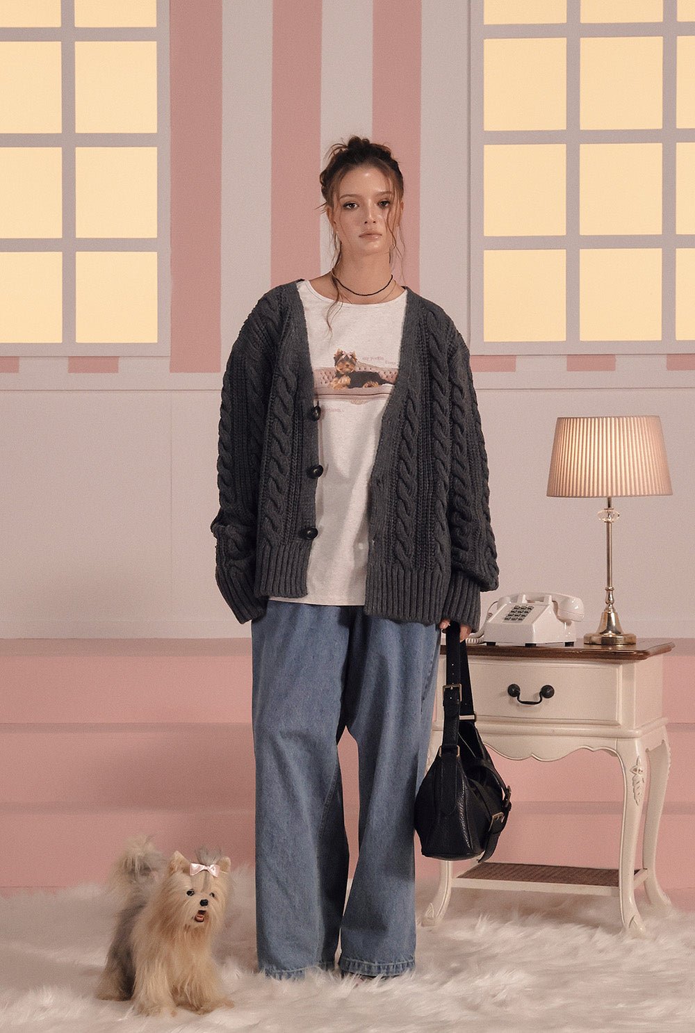 [releasing 02.24 12pm KST] Baby boo cardigan - threetimes