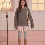 [releasing 03.05 12pm KST] Toffee cable cardigan - threetimes