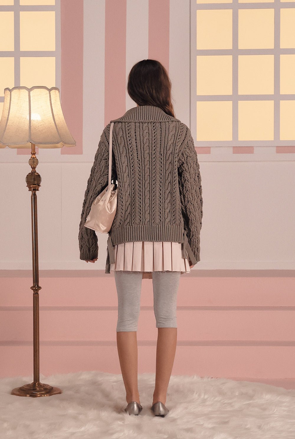 [releasing 03.05 12pm KST] Toffee cable cardigan - threetimes