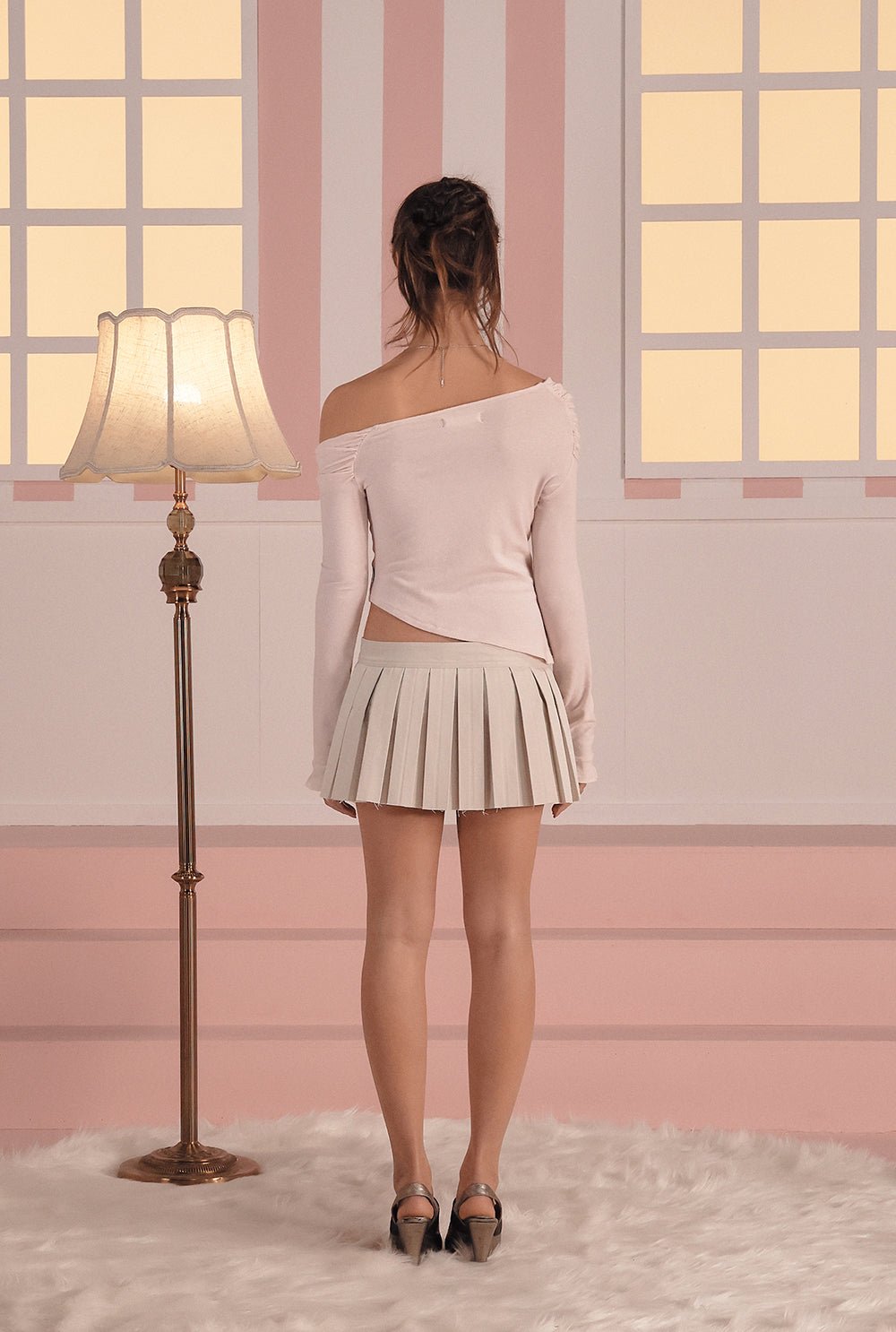 [releasing 03.05 12pm KST] Serene drape top - threetimes