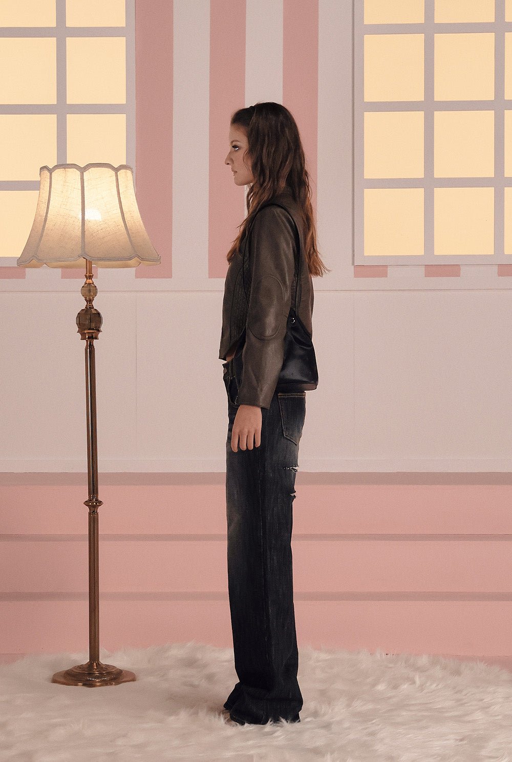 [releasing 02.24 12pm KST] Bella leather jacket - threetimes