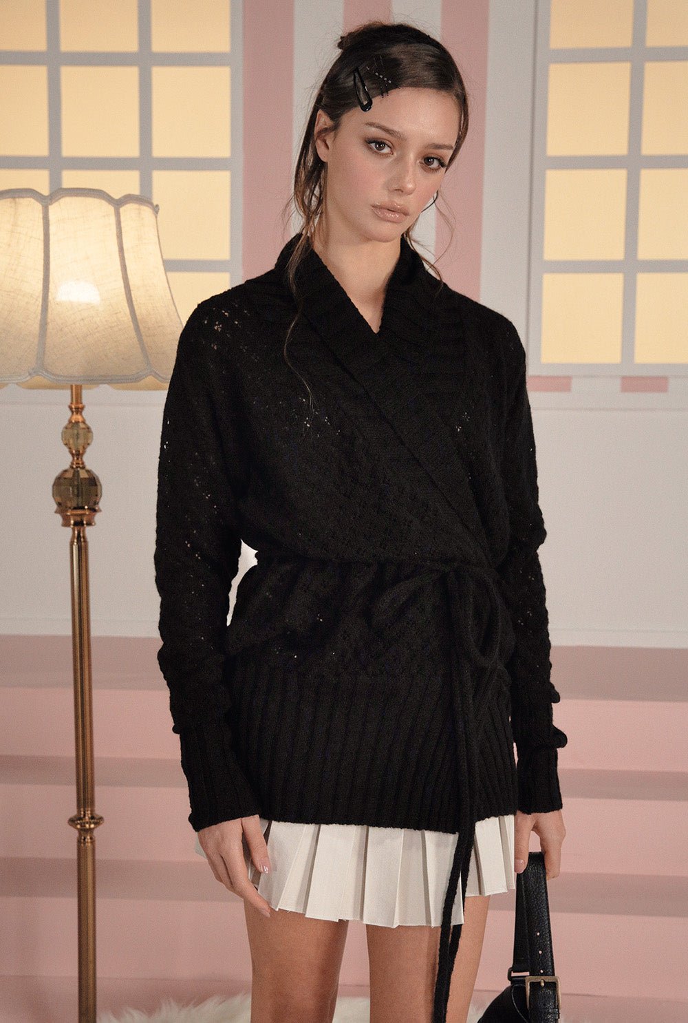 [releasing 02.24 12pm KST] Milky wrap cardigan - threetimes