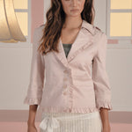 [releasing 02.24 12pm KST] Button frill jacket - threetimes