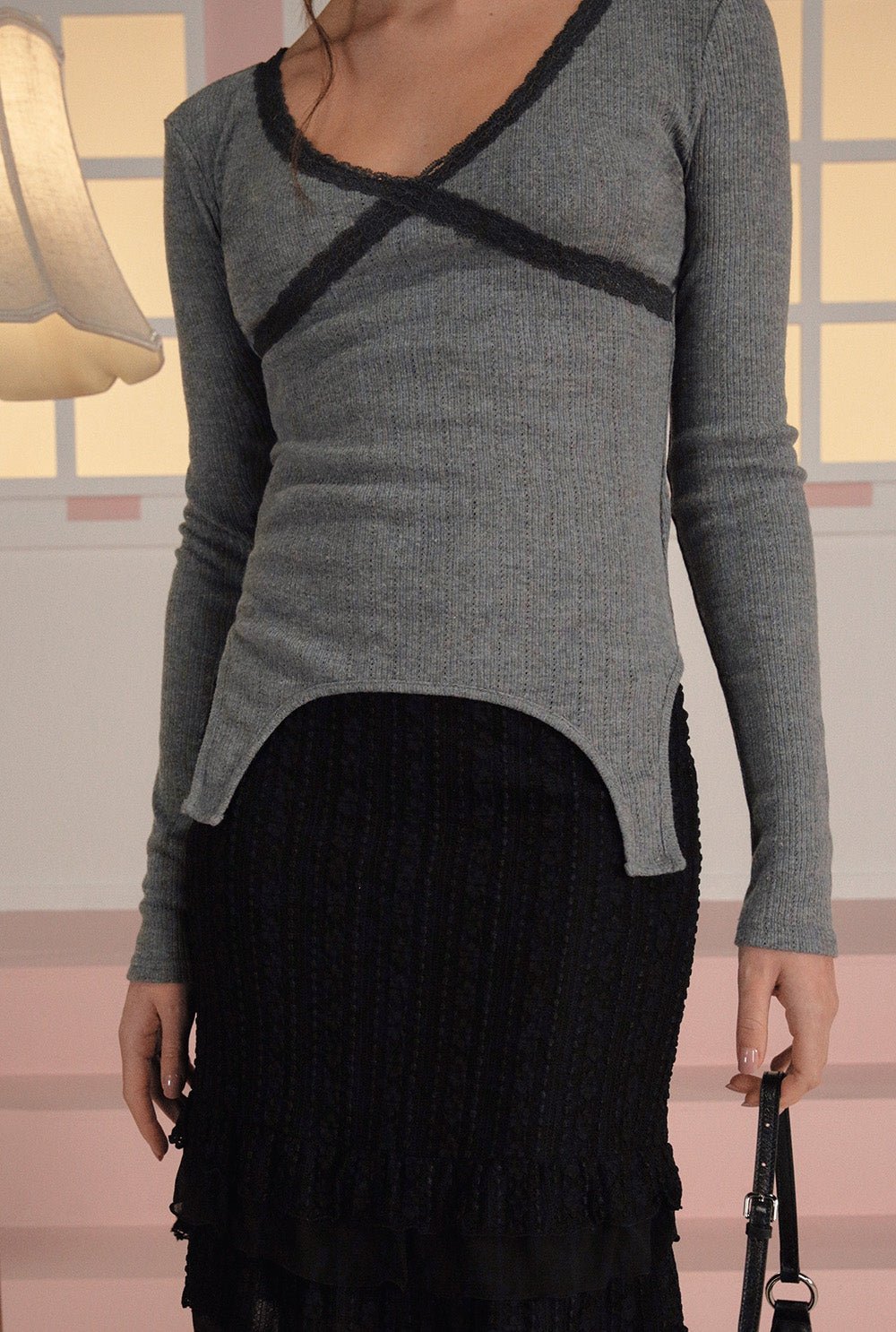 [releasing 03.05 12pm KST] Vanilla lace skirt - threetimes