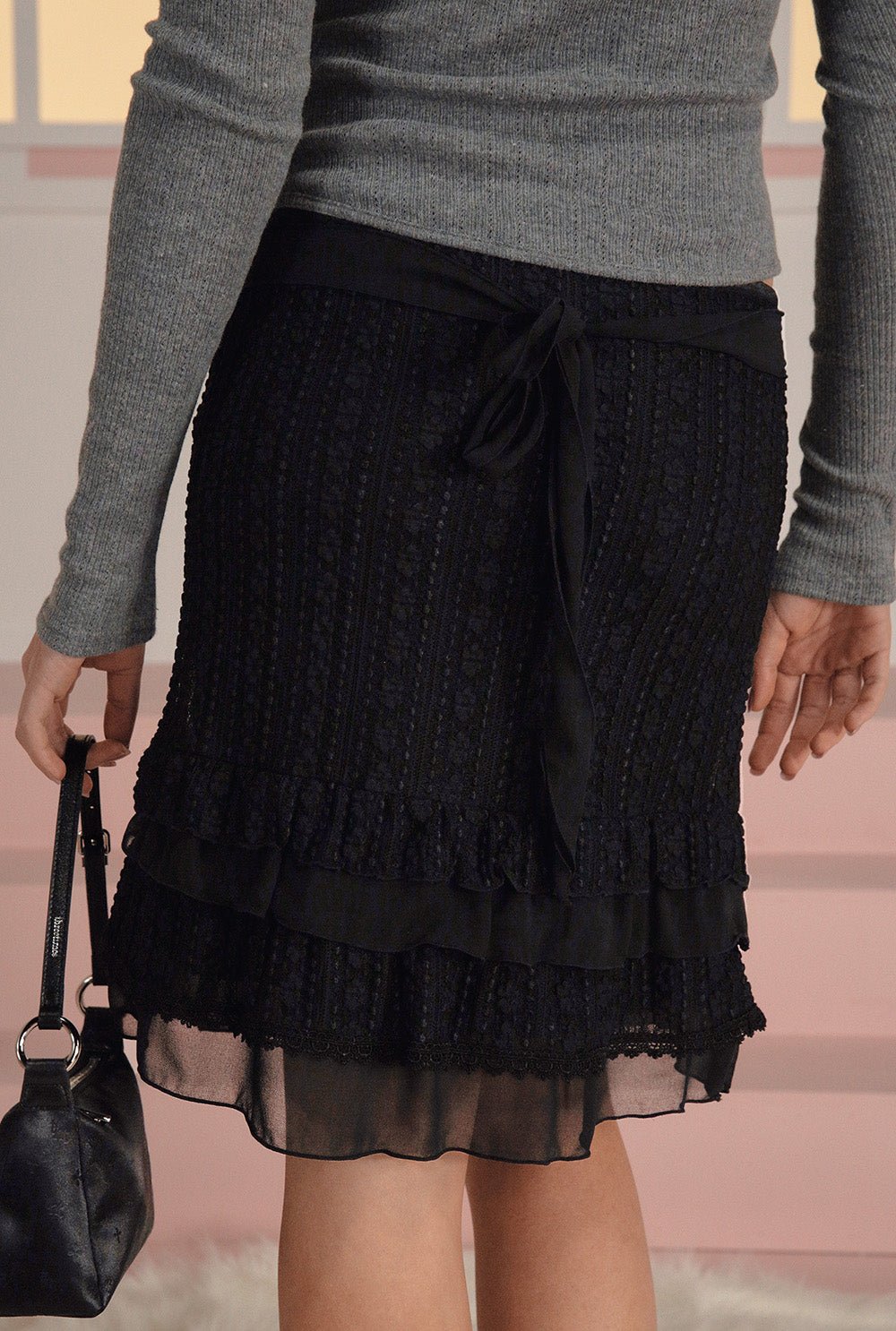 [releasing 03.05 12pm KST] Vanilla lace skirt - threetimes