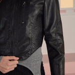 [releasing 02.24 12pm KST] Bella leather jacket - threetimes