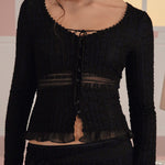 [releasing 03.05 12pm KST] Vanilla lace cardigan - threetimes