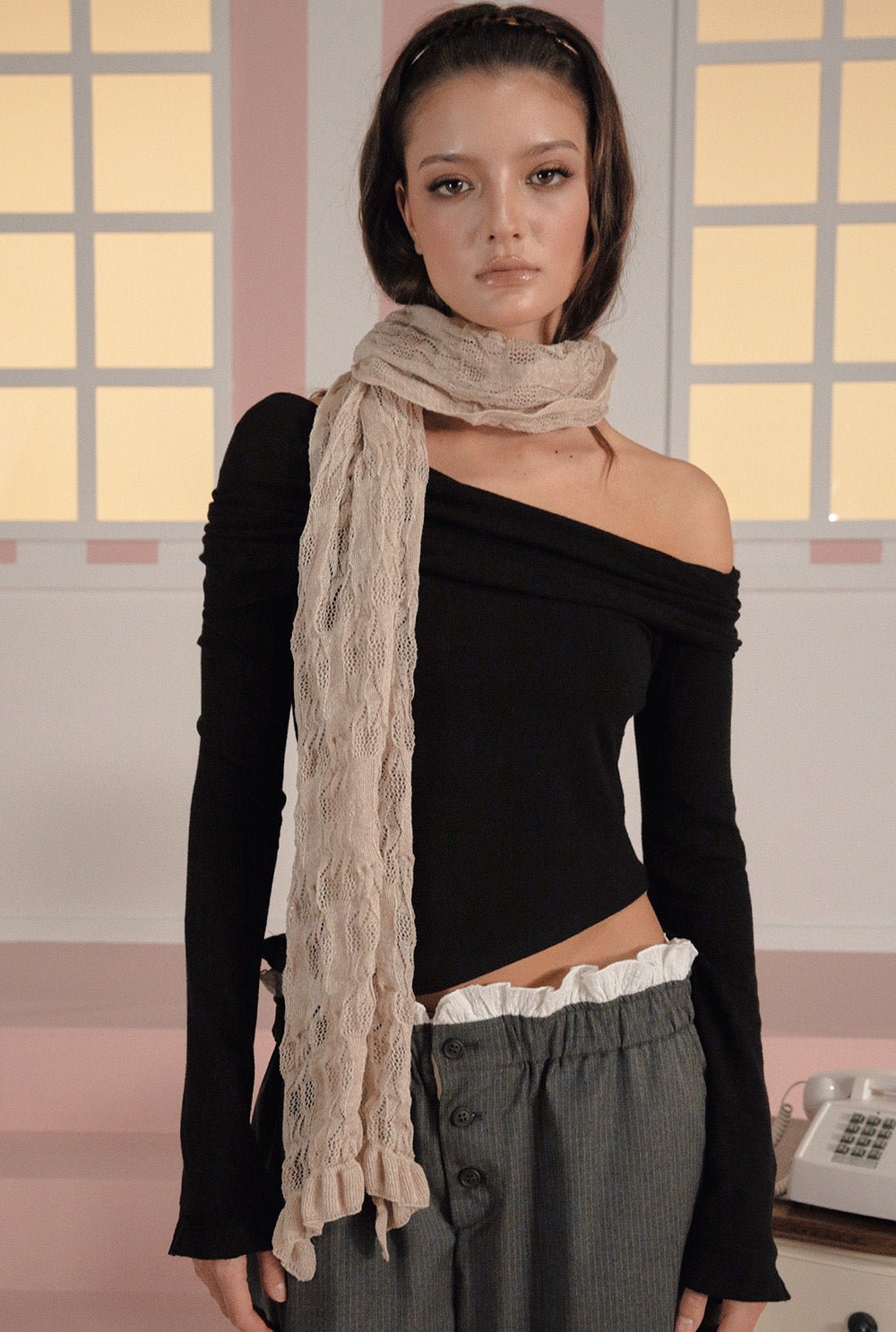 [releasing 03.05 12pm KST] Serene drape top - threetimes