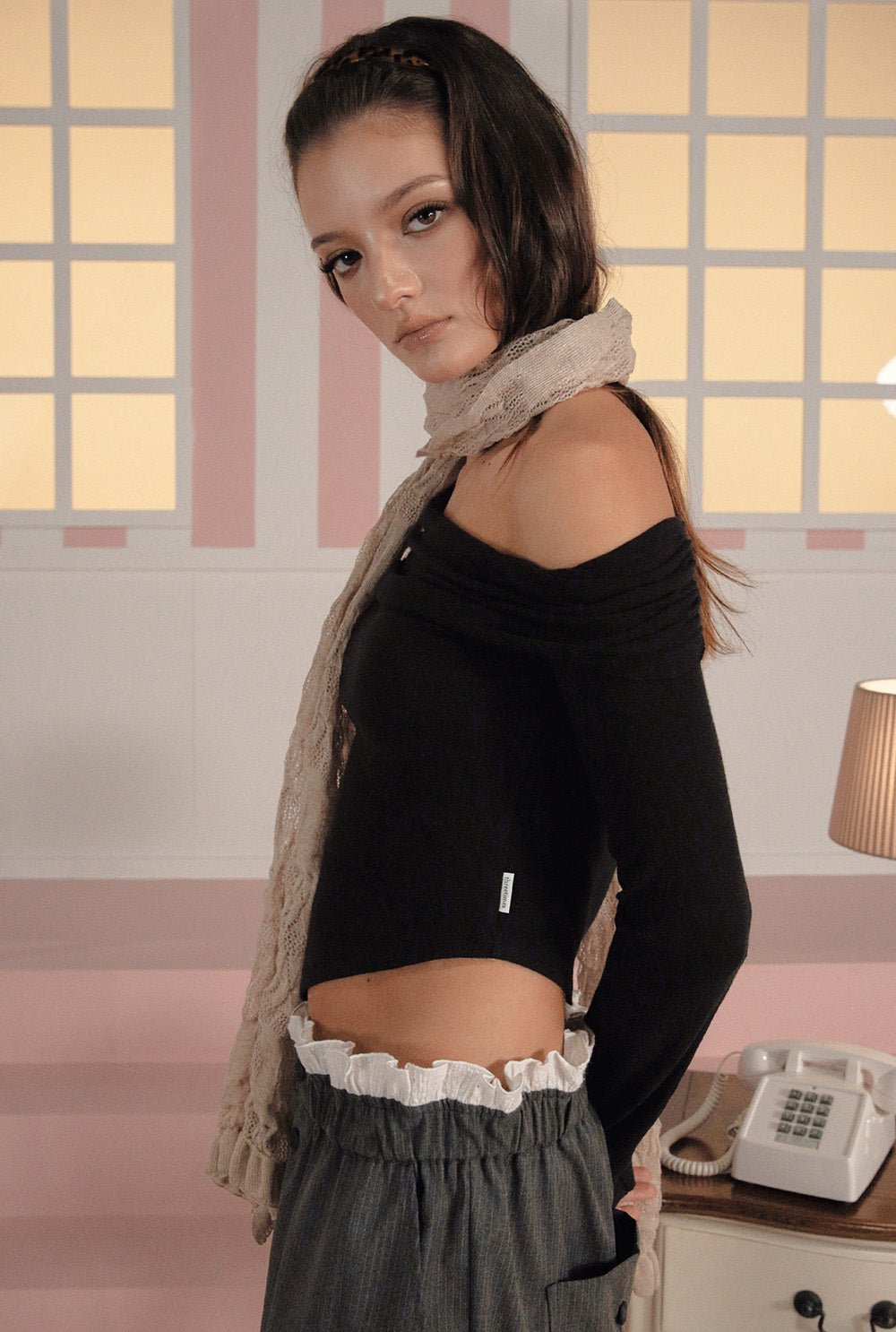 [releasing 03.05 12pm KST] Serene drape top - threetimes