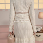 [releasing 03.05 12pm KST] Vanilla lace cardigan - threetimes