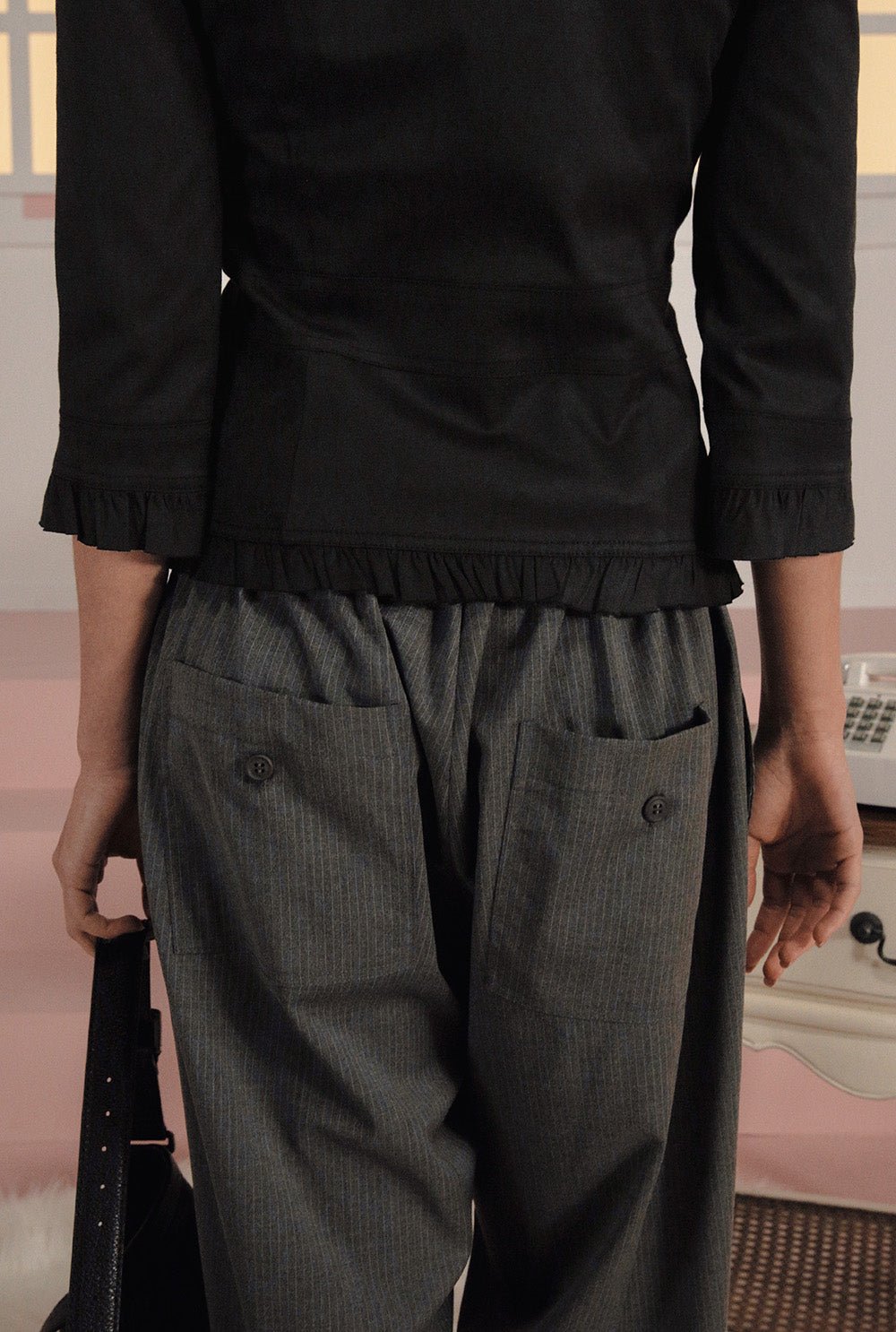 [releasing 02.24 12pm KST] Button frill jacket - threetimes