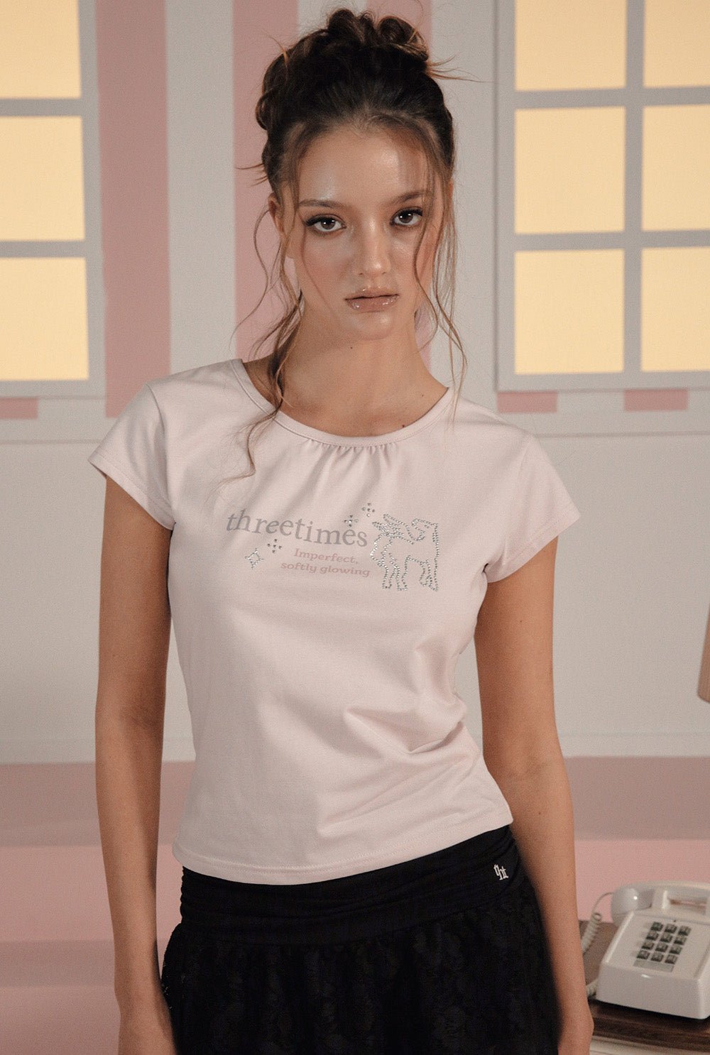 [releasing 02.24 12pm KST] Jewel pony tee - threetimes