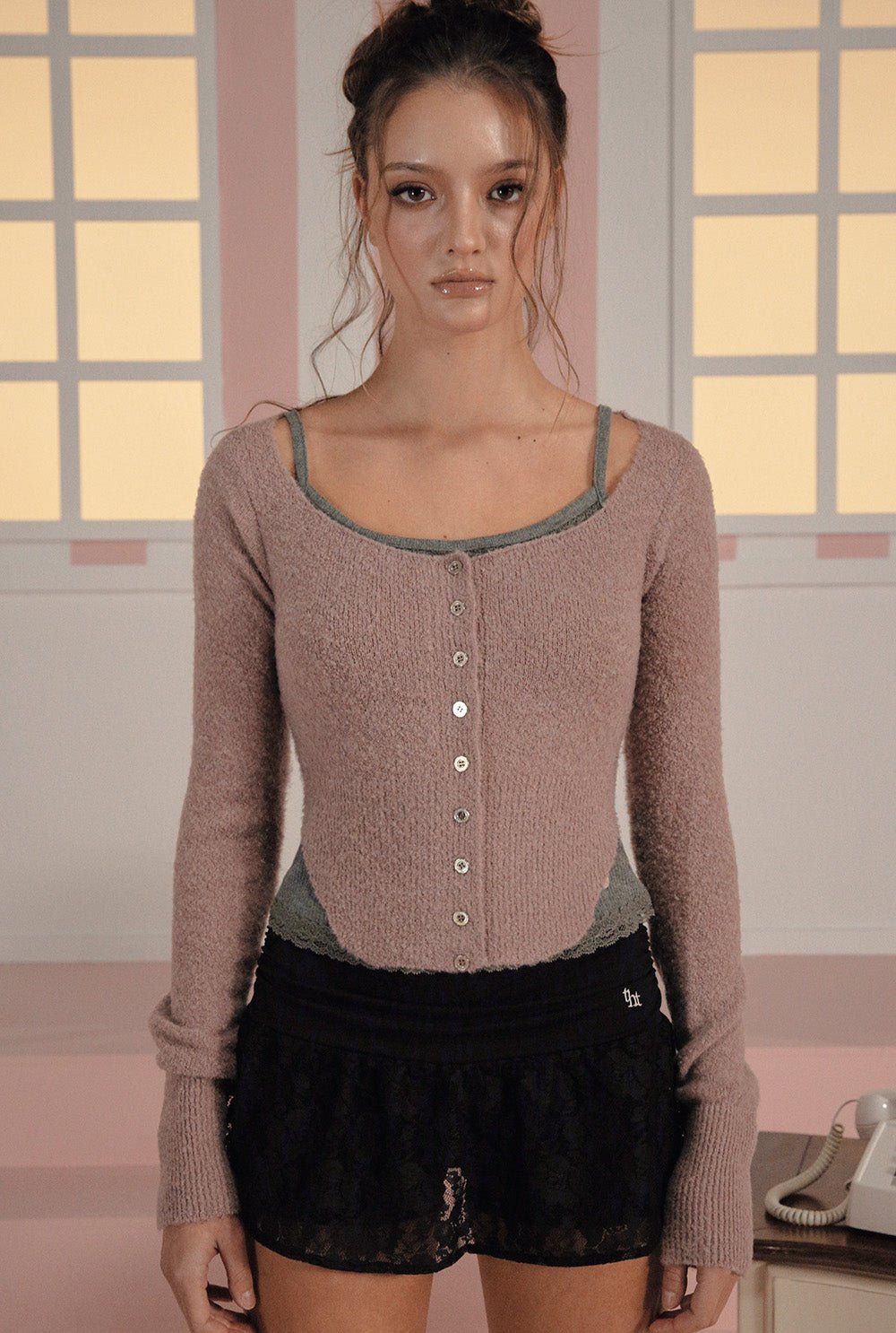 [releasing 02.24 12pm KST] Blossom shirring skirt - threetimes