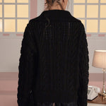 [releasing 03.05 12pm KST] Toffee cable cardigan - threetimes