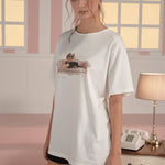 [releasing 02.24 12pm KST] Ribbon yorkie tee - threetimes