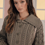 [releasing 03.05 12pm KST] Toffee cable cardigan - threetimes