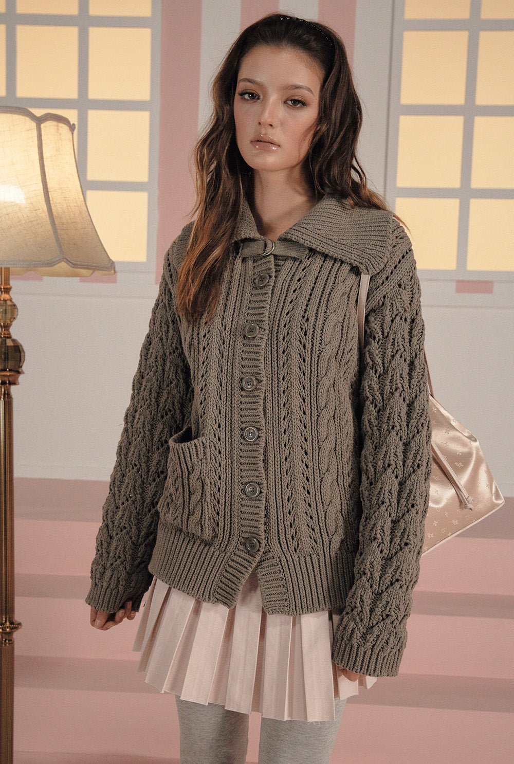 [releasing 03.05 12pm KST] Button wrap skirt - threetimes