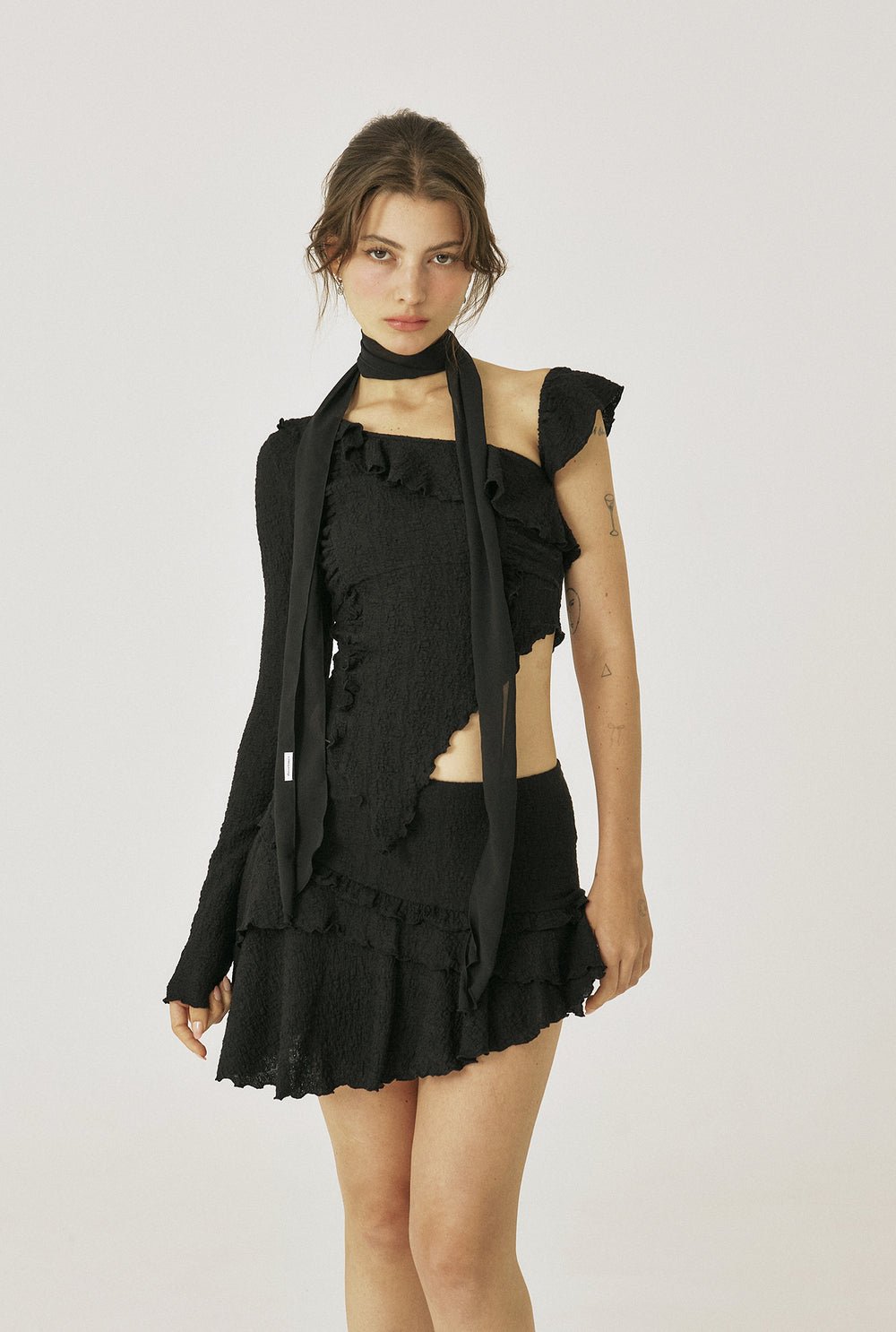 Swan ruffle skirt - threetimes