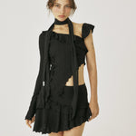 Swan ruffle skirt - threetimes