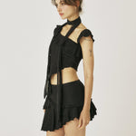 Swan ruffle skirt - threetimes