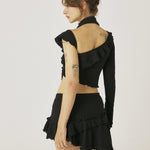 Swan ruffle top - threetimes