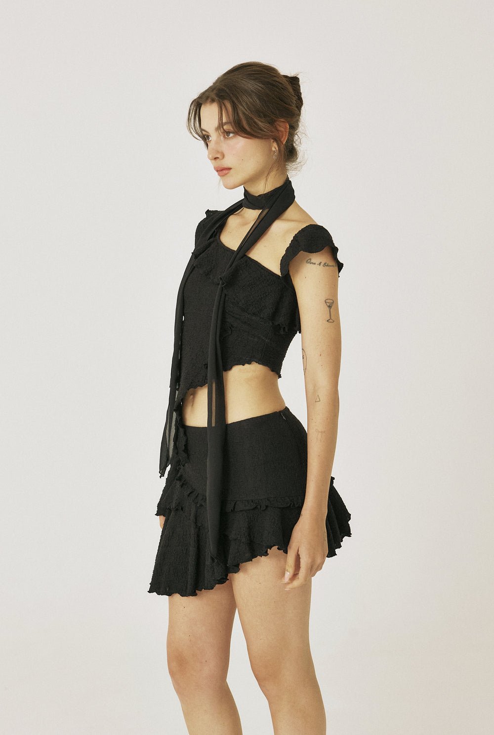 Swan ruffle top - threetimes