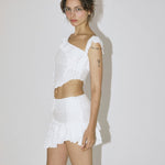 Swan ruffle top - threetimes