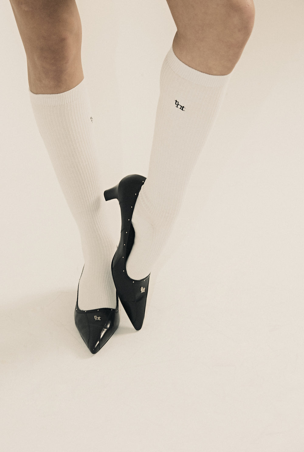 tht rib knee socks - threetimes