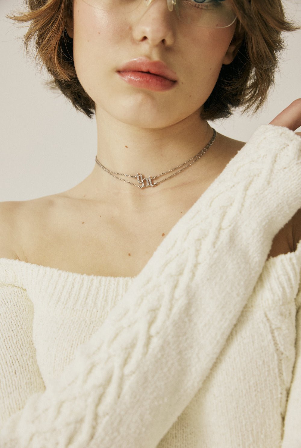 tht shining choker necklace - threetimes