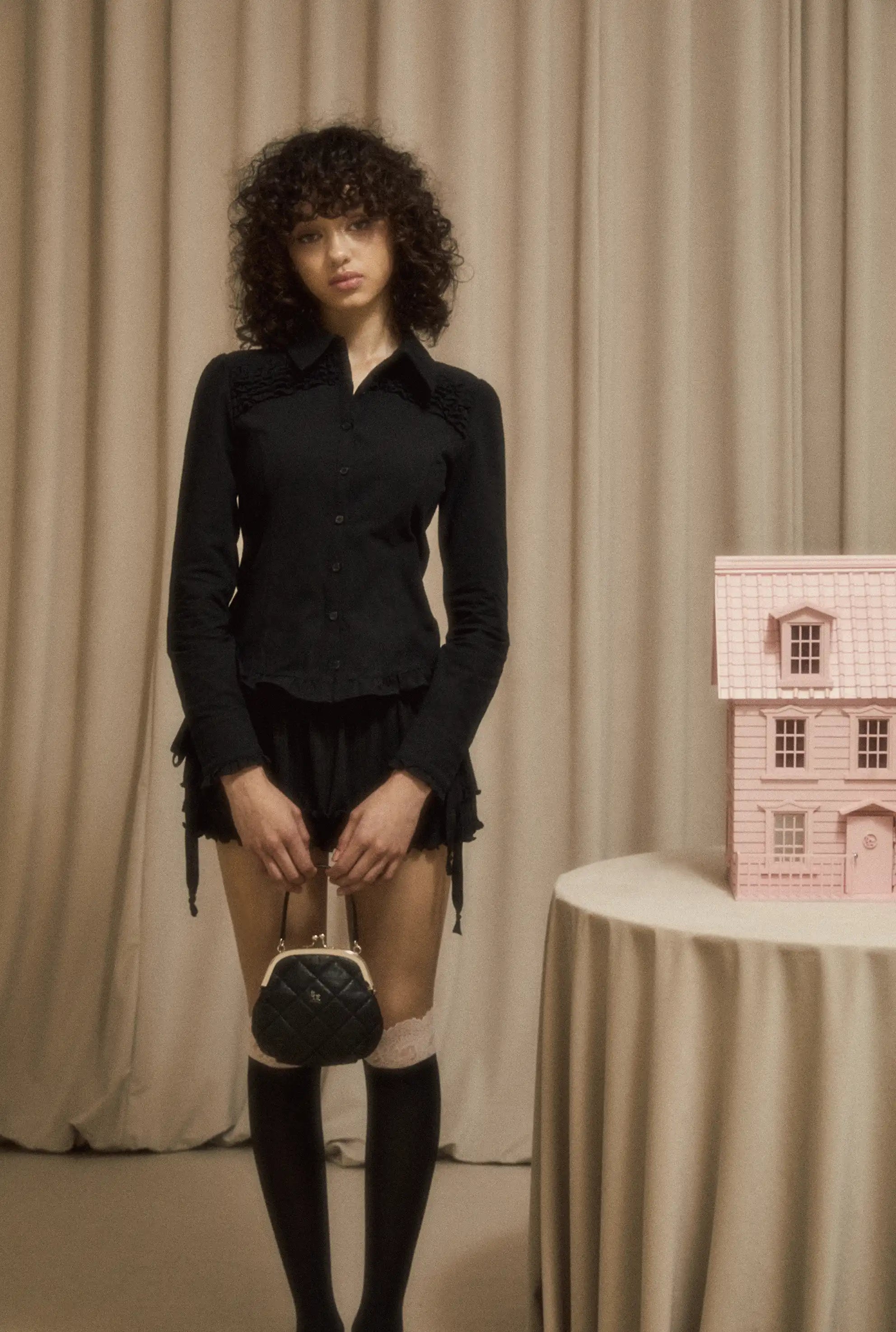 Vintage frill shirt - threetimes