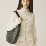 Vintage knit zip - up - threetimes