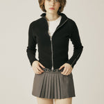 Vintage knit zip - up - threetimes