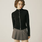 Vintage knit zip - up - threetimes