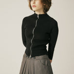 Vintage knit zip - up - threetimes