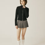 Vintage knit zip - up - threetimes