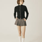Vintage knit zip - up - threetimes