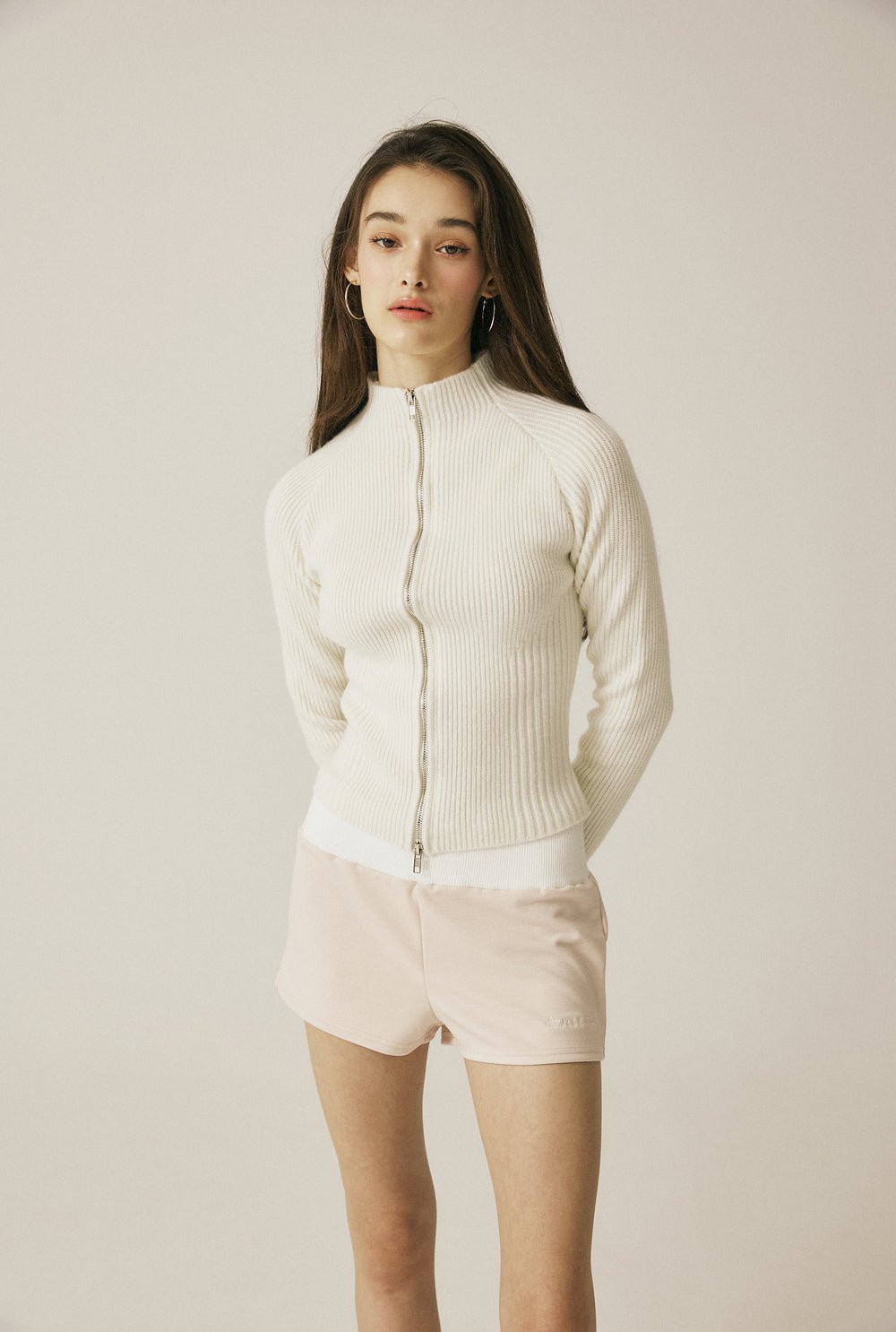 Vintage knit zip - up - threetimes