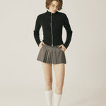 Vintage knit zip - up - threetimes