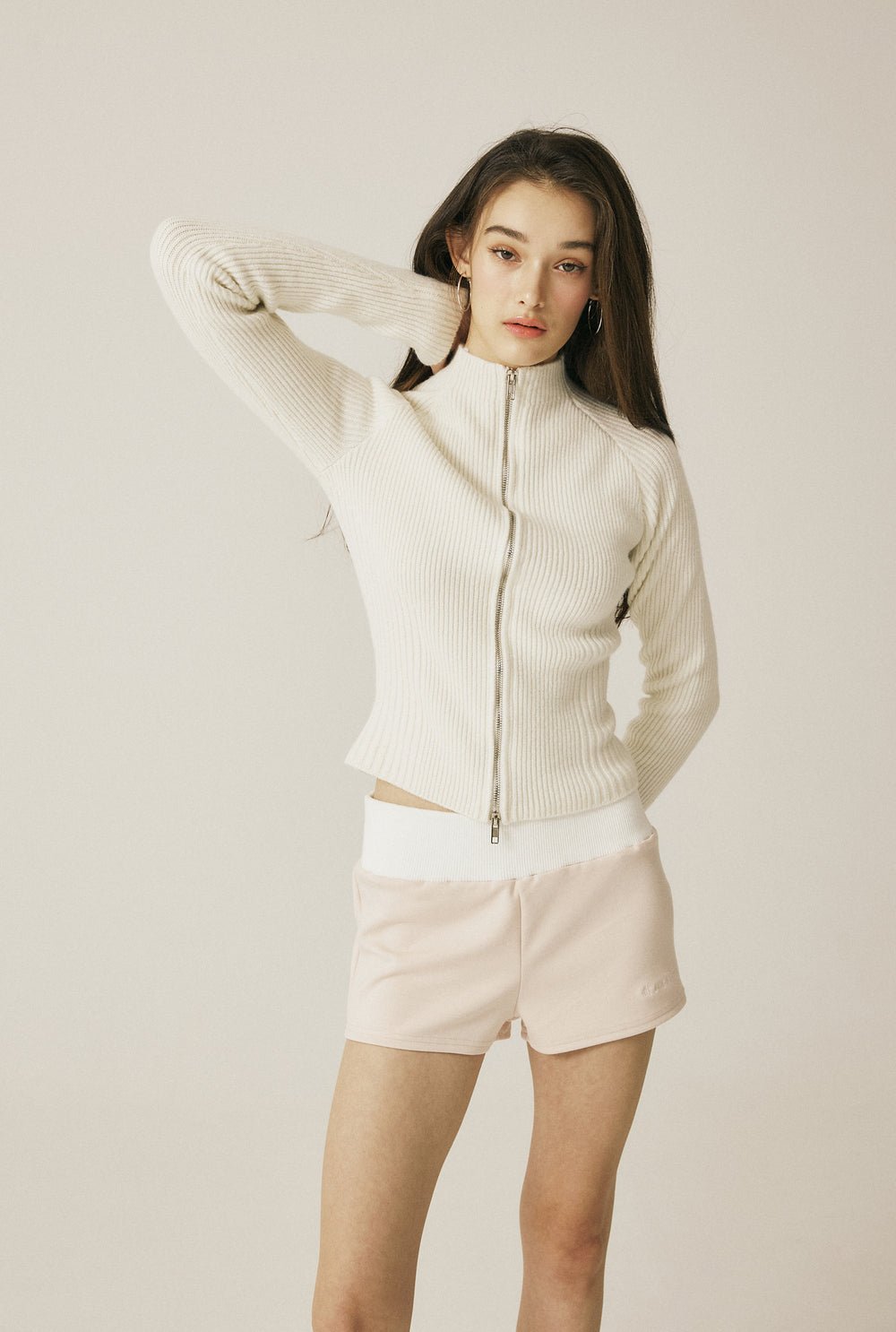 Vintage knit zip - up - threetimes