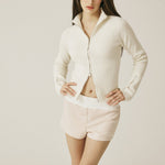 Vintage knit zip - up - threetimes